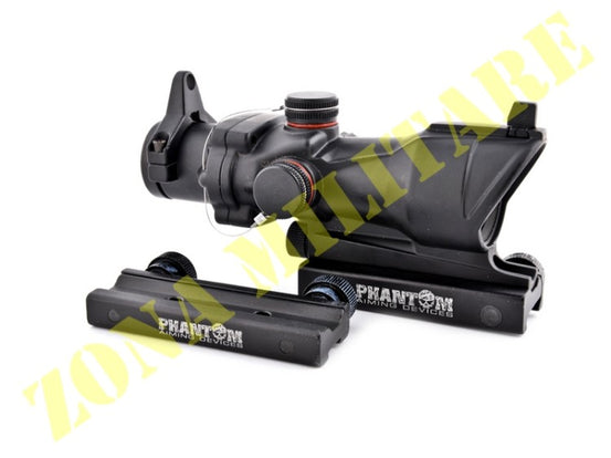 Mirino Tipo Acog Phantom Red/Dot Colore Nero
