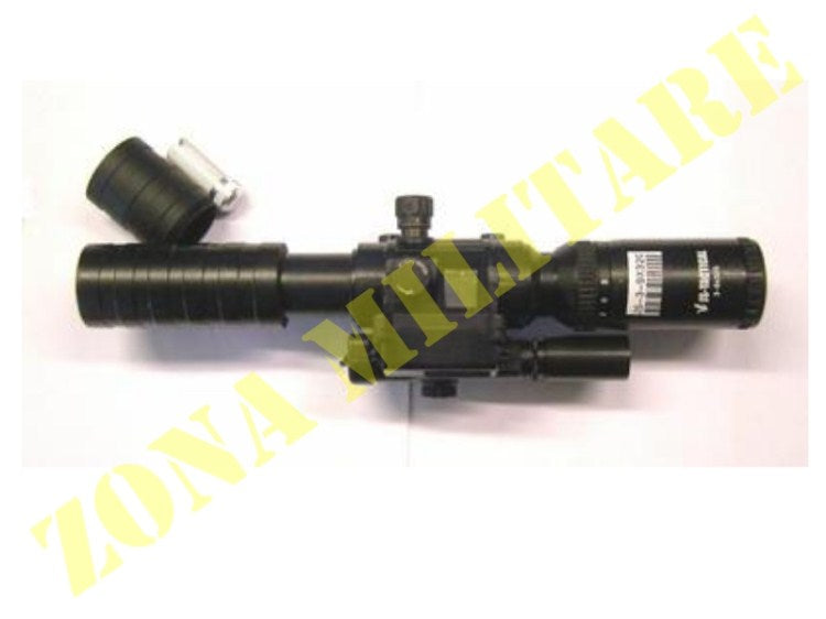 Ottica Js-Tactical Militare 3-9X32 Con Laser