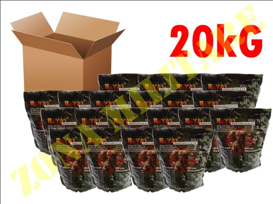 Confezione Da 20Kg Di Pallini Royal Da 0,20Gr