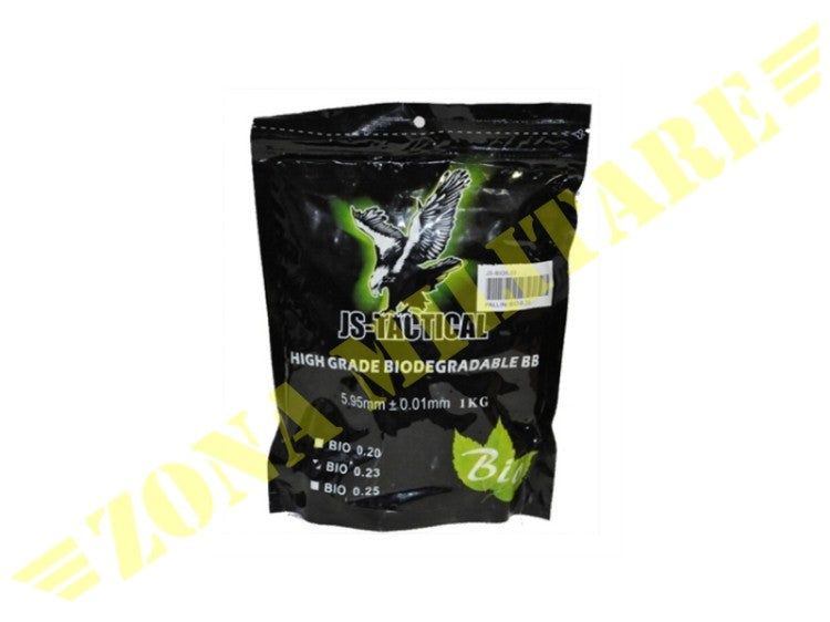 Pallini Js Tactical Biodegradabili 0.23 Colore Verde