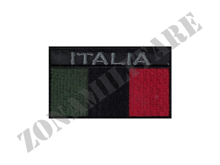 Patch PVC Bandiera Italia Bassa Visibilità (Olive Drab Patch PVC Bandiera Italia Bassa Visibilità (Olive Drab