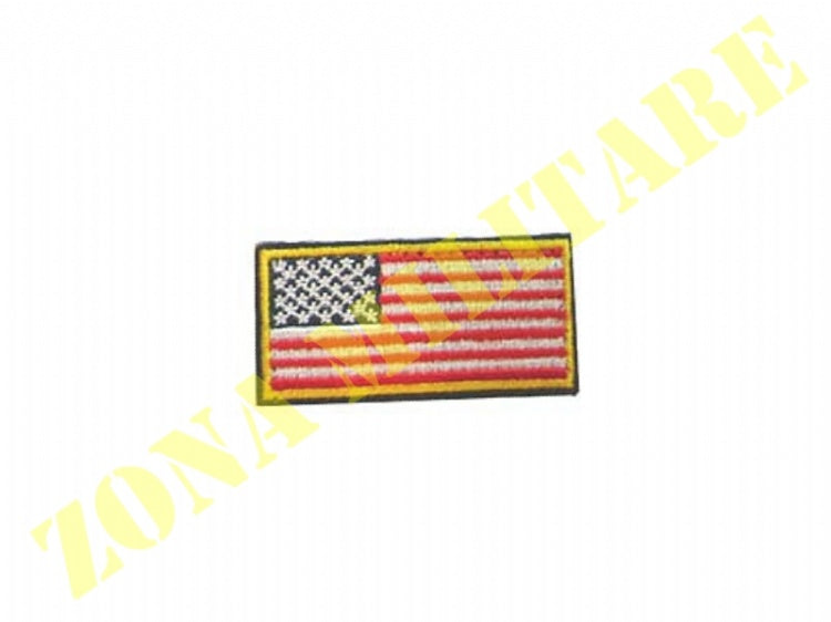 Patch Ricamata Con Velcro Little American Flag