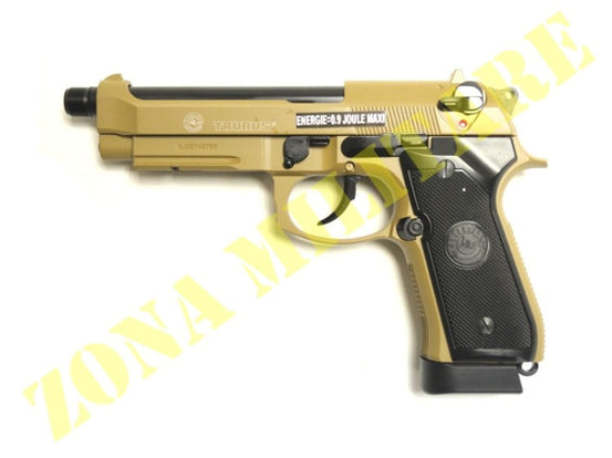 Pistola Kj Works Taurus Pt92 Scarrell. Rail Tan