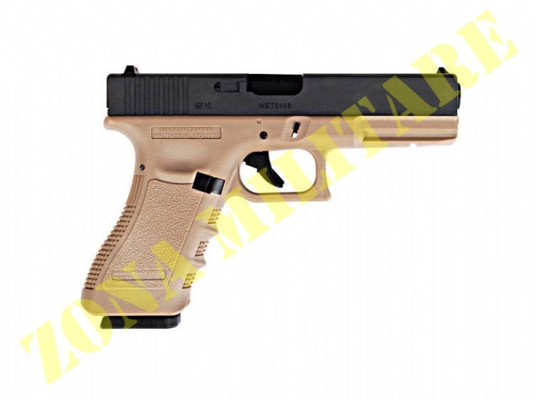Pistola Marca We Modello Glock 17 Gen3 Tan