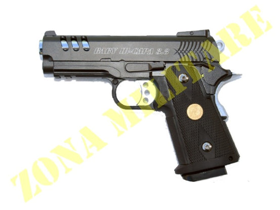 Pistola Marca We Modello Hi-Capa Brunita 3.8 Metal Gas