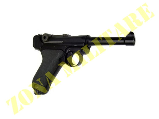 Pistola Luger P08 Metal Black we