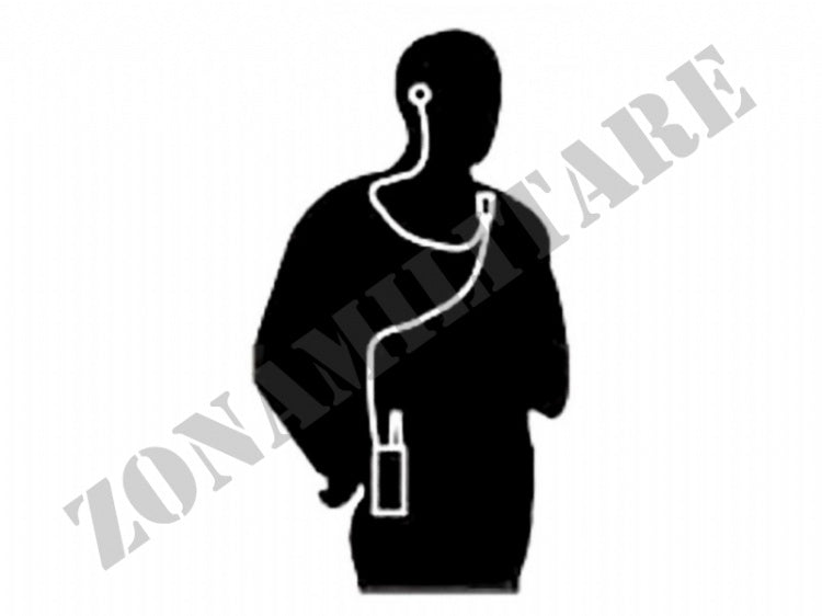 Auricolare Con Ptt A Cavo Spiralato Compatibile Midland G7