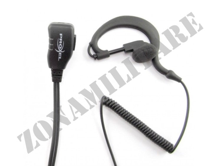 Auricolare Con Ptt A Cavo Spiralato Compatibile Midland G7