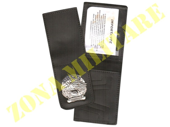 PORTAFOGLIO CARABINIERI PLACCA ESTRAIBILE COLORE ARGENTO VEGA HOLSTER