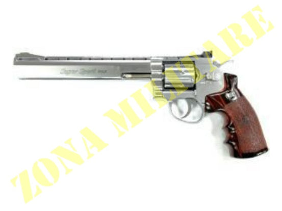 Revolver Win Gun A Gas Canna Da 8'' Silver