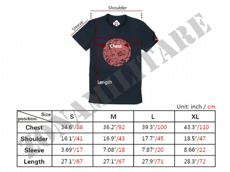 T-Shirt Samurai Limited Version Wavecombat Colore Nero