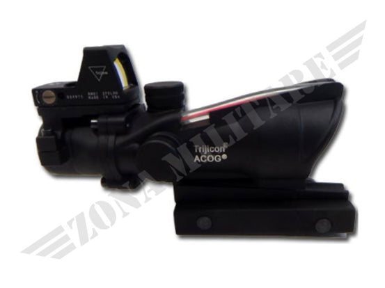 Ottica 4X32 Acog Fibra + Micro Dot Nero Sas