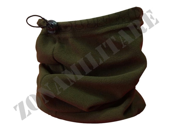 Collarino In Pile Mil-Style Colore Verde Con Laccetto