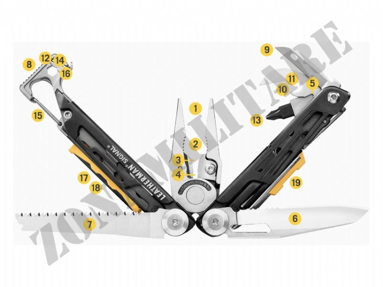 Multifunzione Signal Steel 19 Utensili  Leatherman