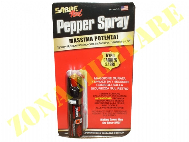 Spray Anti Aggressione Sabre Red Contam. U.V.A.