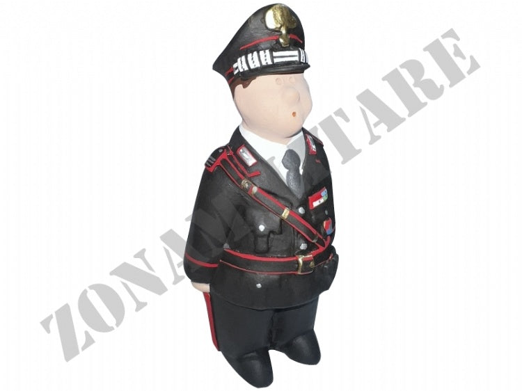 STATUINA CARABINIERE IN TERRACOTTA ARTIGIANALE