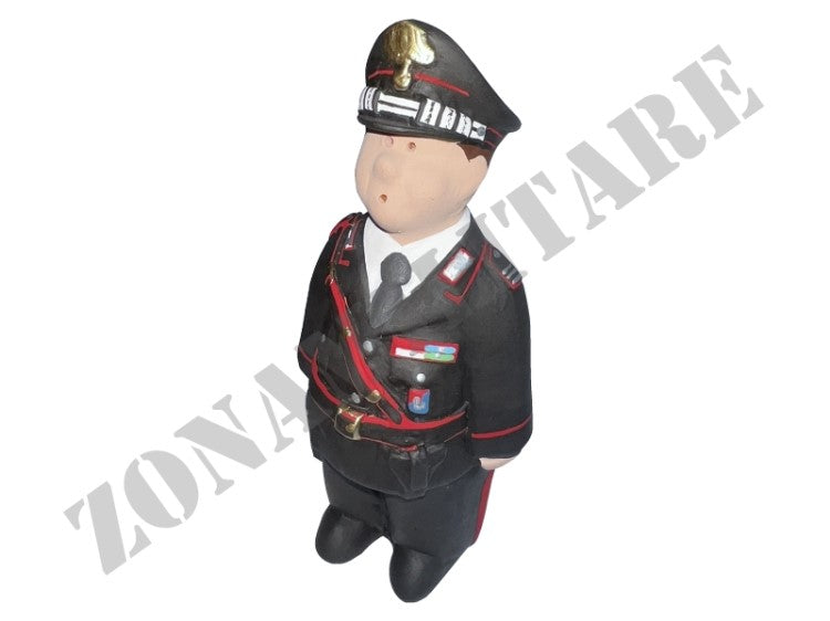 STATUINA CARABINIERE IN TERRACOTTA ARTIGIANALE