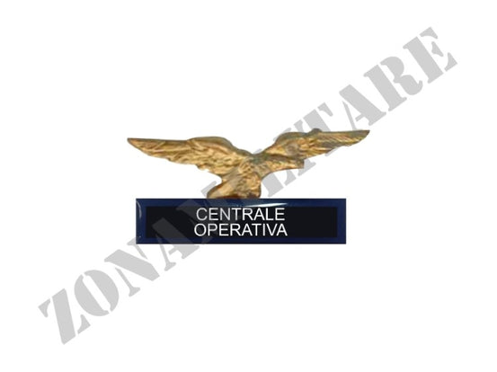 Spilla Guardia Giurata Aquila Con Targhetta Centrale Operativa