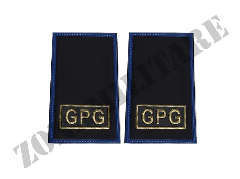 Tubolari Guardie Giurate Bordo Azzurro Sfondo Blu Gpg Oro