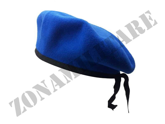 Basco Spagnolo Blu Con Bordino In Tessuto Gros Grain marca OMD