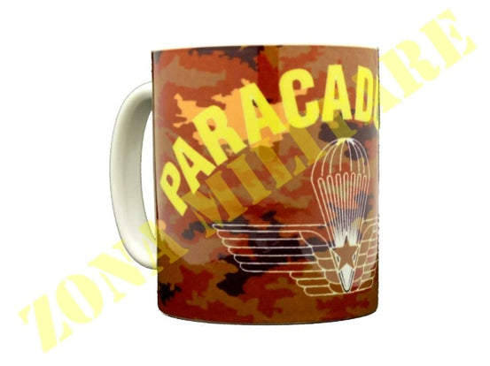 Tazza In Ceramica Con Stampa Paracadutisti