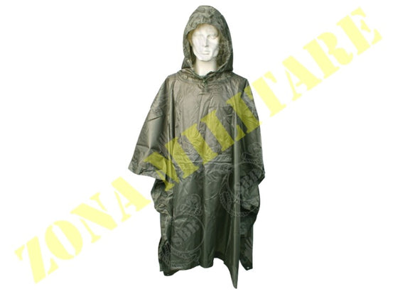 Telo Poncho Sbb Rip/Stop Colore Verde Od
