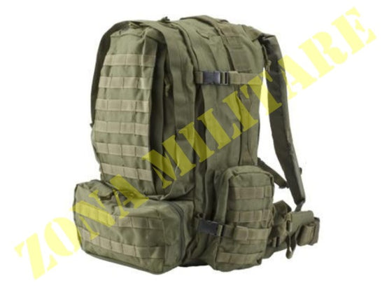 Zaino Defcon 5 Modulare Tattico 60Lt. Colore Verde