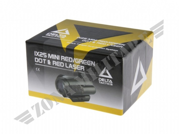 Delta Tactics 1X25 Mini Red/Green Dot & Red Laser