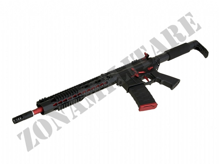 Fucile Asr115X Spyder Ebb Full Metal Nero E Rosso Aps