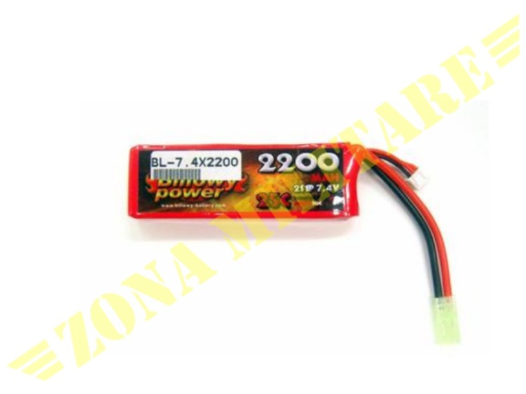 Batteria Lipo Billowy Power 7.4V 2200Mah 25C
