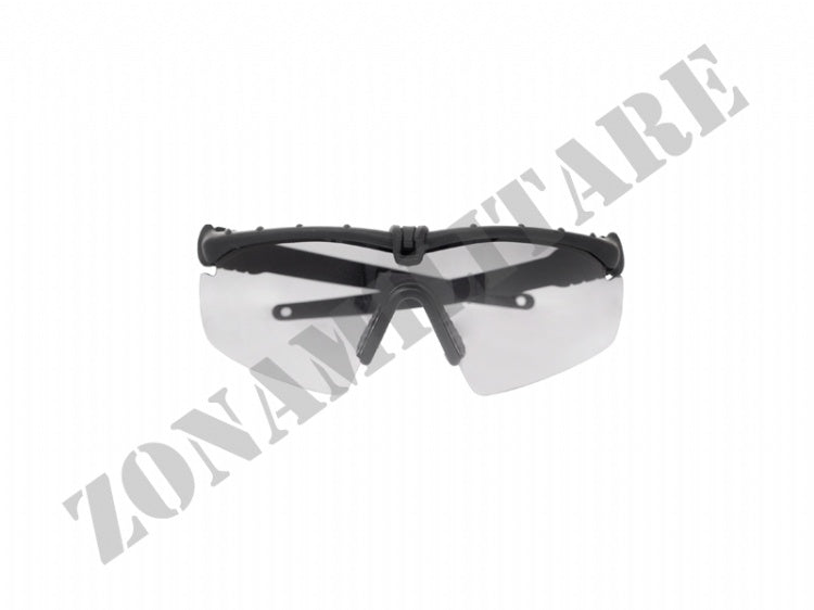 Occhiale Protettivo Tactical Black Con Lente Smoke