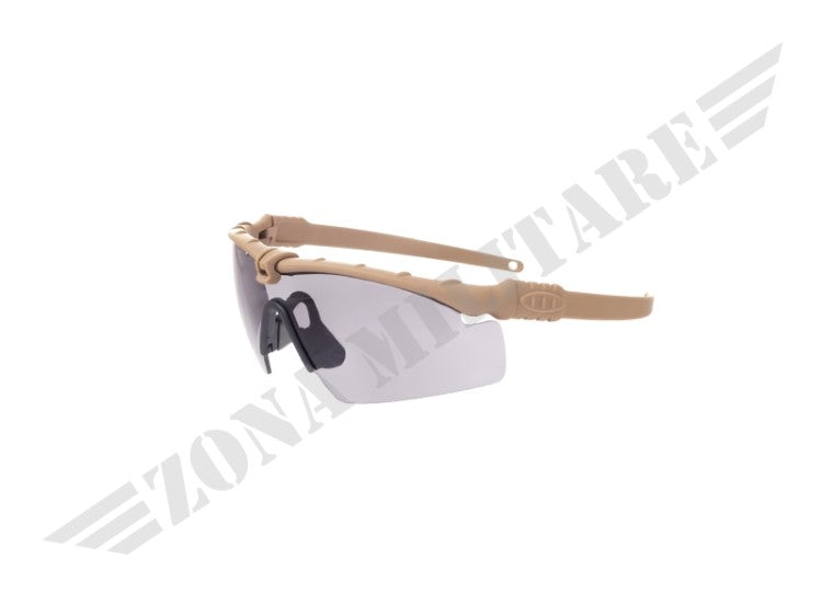 Occhiale Protettivo Tactical Dark Earth Lente Smoke