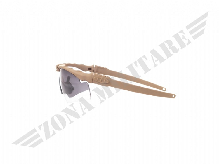 Occhiale Protettivo Tactical Dark Earth Lente Smoke