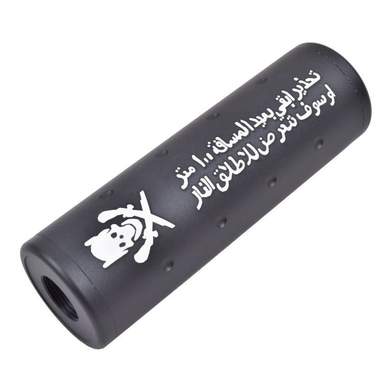SILENZIATORE ARAB SKULL  110mm NERO BIG DRAGON
