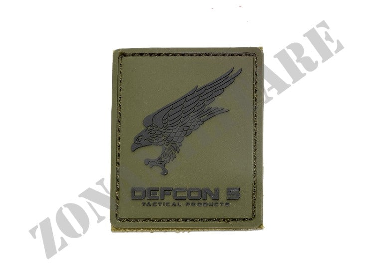 Patch Gommata Logo Rubber Defcon 5 Od Green