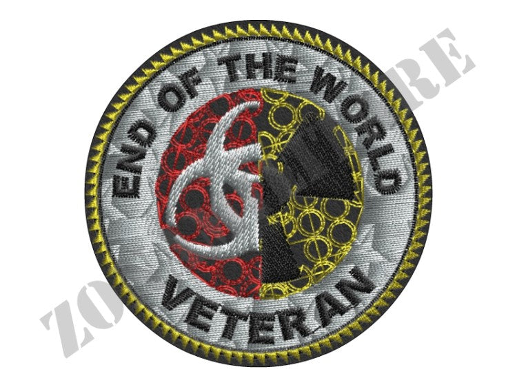 Patch End Of World Ricamata Con Velcro
