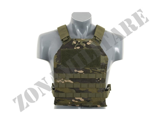 Tattico Simple Plate Carrier Con Piastre Soft Woodland 8 Fields