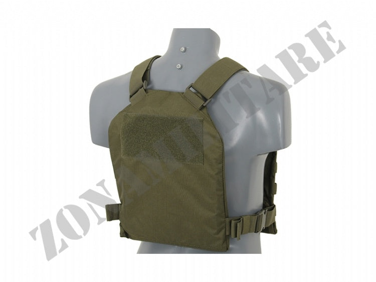 Tattico Simple Plate Carrier Con Piastre Soft Od Green 8 Fields