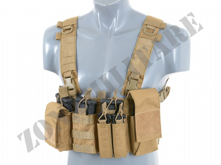 Tattico Buckle Up Chest Rig V3 Coyote 8 Fields