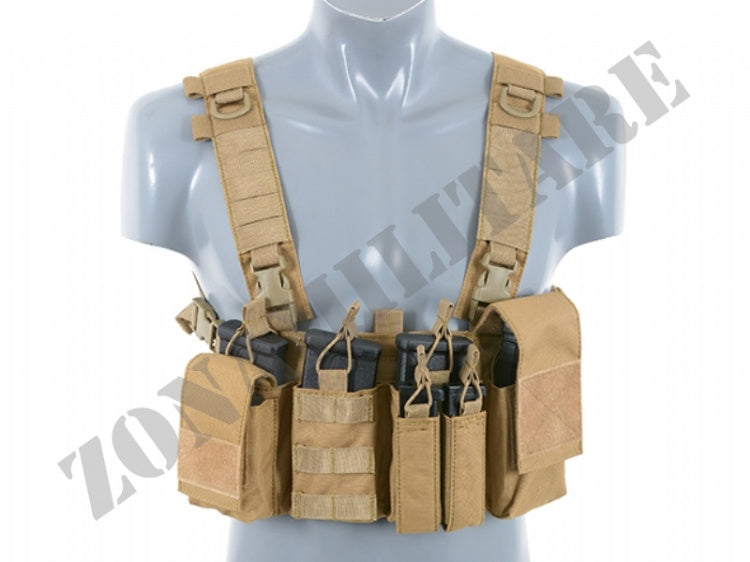 Tattico Buckle Up Chest Rig V3 Coyote 8 Fields
