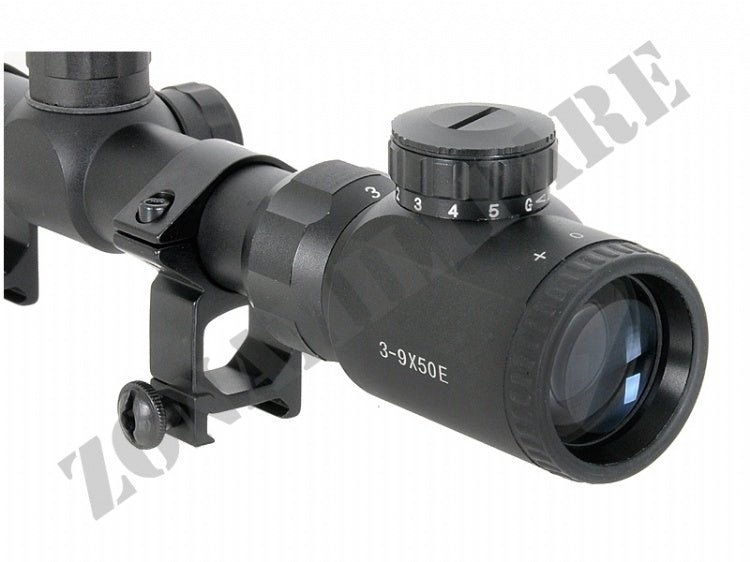 Ottica 3-9X50E Con Reticolo Lighted Cross Acm 8 Fields