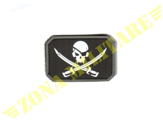 Patch Gommata Pirate Skull Black Version