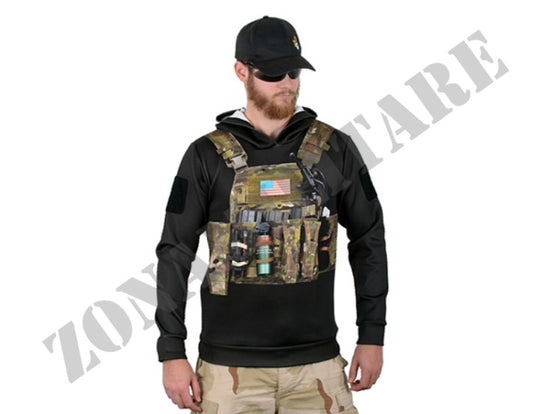 Felpa Con Cappuccio Delta Force Nero Tiernone