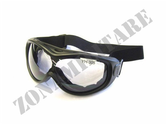 Occhiale In Pvc Con Spugna Interna Nero Royal